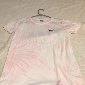 vs PINK tie dye logo t-shirt